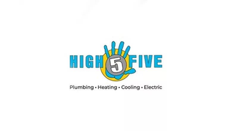 The High 5 Plumbing, Heating, Cooling & Electricity logo.