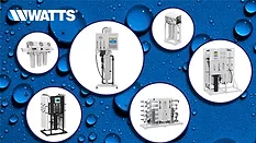 Watts' Pure Water Commercial Reverse Osmosis water purification system.