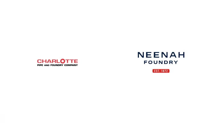 The Charlotte Pipe and Foundry and Neenah Foundry logos. 