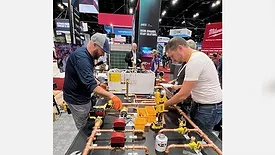 A photo of the "Community Over Competition" Build in 2025.