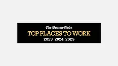 The logo for "Top Places to Work" for the Boston Globe. 