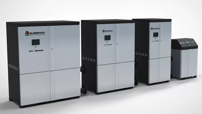 The Sussman Electric Boilers EWx Series electric hot water boiler. 