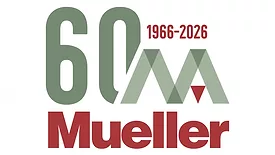 The logo for Mueller Associates' 60th anniversary.