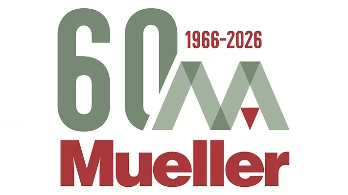 The logo for Mueller Associates' 60th anniversary.