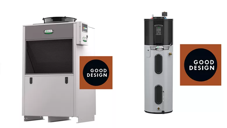 The Voltex MAX and Emerge X heat pump water heaters