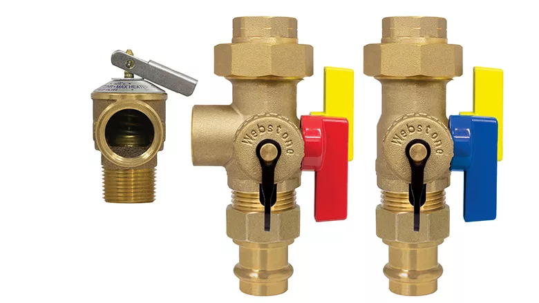 NIBCO Webstone tankless water heater service valve kit