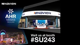 A photo of Navien's booth at AHR Expo.