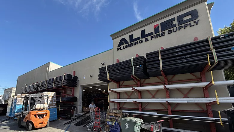 Allied Plumbing & Fire Supply's new location in Los Angeles.