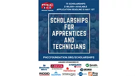 A graphic featuring the amount of scholarship awards available, and the sponsors. 