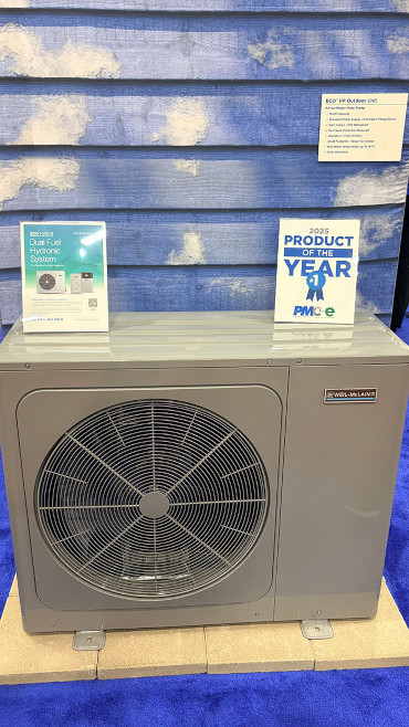AHR Expo 2026 Weil-McLain exhibit including the Eco Hybrid Dual Fuel Hydronic System.