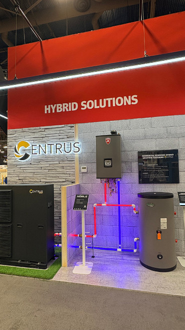 AHR Expo 2026 Entrus exhibit including hybrid systems.
