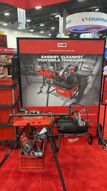 AHR Expo 2026 Milwaukee Tool support cleaner exhibit.