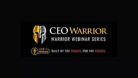 The logo for CEO Warrior's webinar series. 