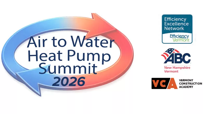 The logo for the Air-to-water heat pump summit. 