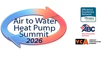 Air-to-water heat pump summit, March 4, 2026, Burlington, VT The logo for the Air-to-water heat pump summit.