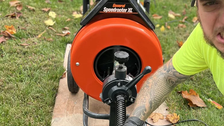 General Pipe Cleaners Speedrooter XL pipe cleaner.