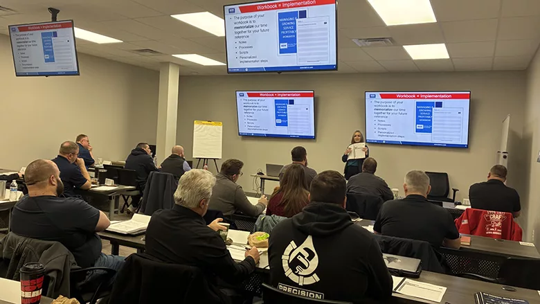 A photo from BDR's first in-person training.