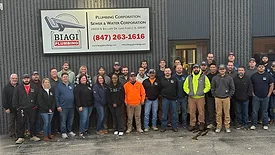 The with Biagi Plumbing team.