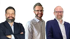 Henderson Companies advances new technology leadership team Chris DeLay, Aaron Henderson and Dustin Schafer.