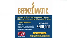 Infographic with information about Bernzomatic and PHCC.