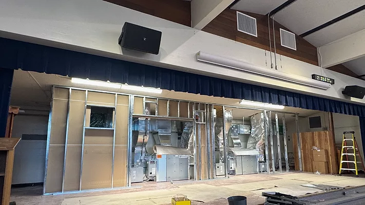 The upgraded HVAC system from Ameresco.