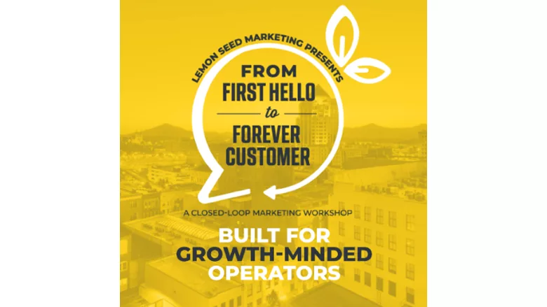 An infographic for Lemon Seed Marketings' conference.