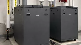 Rinnai's RCW Series floor-standing boiler system. 