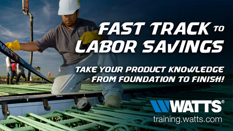 Watts launches “Fast Track to Labor Savings” eLearning campaign