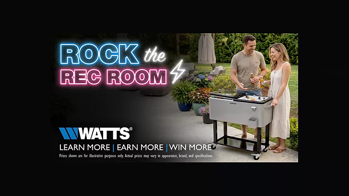 Watts Launches Q2 Learn & Win Sweepstakes: “Rock the Rec Room” 