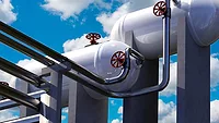 An industrial piping system