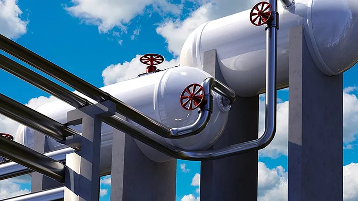 An industrial piping system