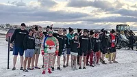 John W. Danforth Company Recognized for Support of Special Olympics The company's representatives at the Polar Plunge.