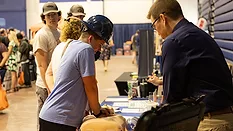 Students participating in the hands-on demonstrations. 
