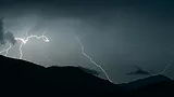 A lightning strike.