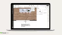 Houzz Pro Features New Visualization Tools Houzz Pro's 3D plan annotations feature.
