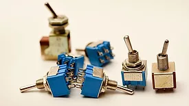 Electric toggle switch. 