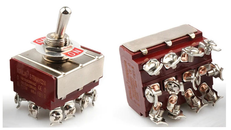 An industrial grade 4PDT switch
