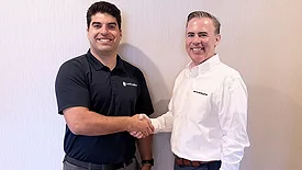 Nick Stojkovski, Founder of LeakLogics and Kevin McKeigue, President, Safe Monitoring Group Americas. Photo: SMG 
