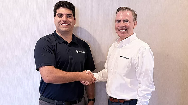 Nick Stojkovski, Founder of LeakLogics and Kevin McKeigue, President, Safe Monitoring Group Americas. Photo: SMG 