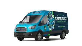 The Armbrust Plumbing truck.