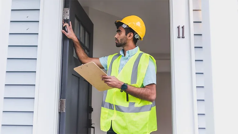 Why Service Beats Sales on Every Plumbing Call A contractor at a door.
