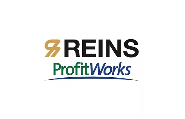 The Reins and ProfitWorks logos.