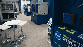 Inside Baltimore Aircoil Company's BAC Expo. 