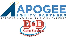 The Apogee Equity Partners and D&D Home Services logos.