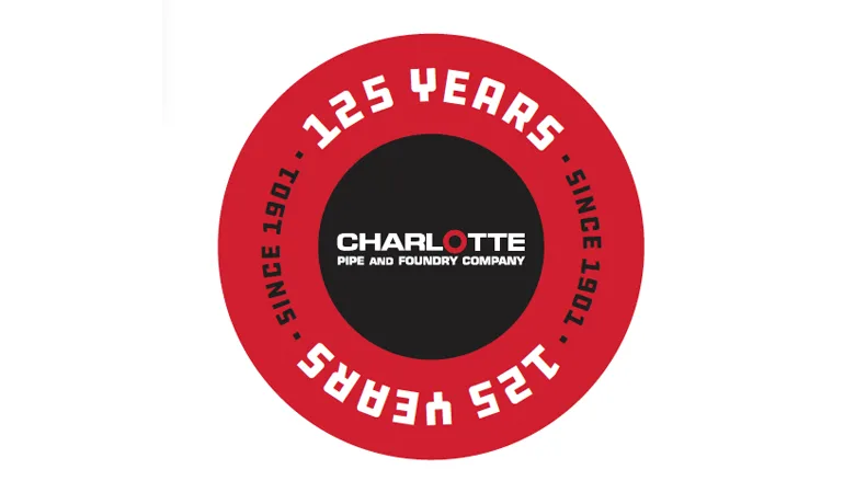 Charlotte Pipe and Foundry's special 125 year logo.