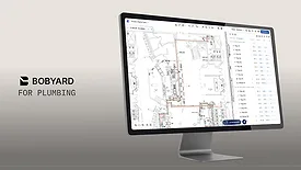 A computer screen showing Bobyard'sPlumbing AI. 