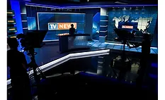 News filming studio image