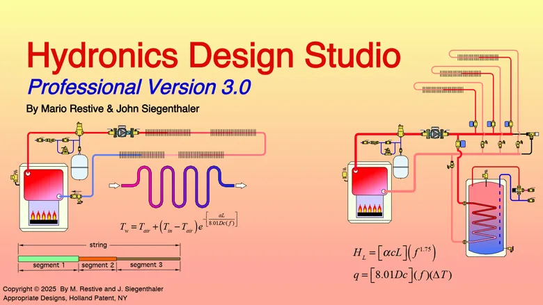 Appropriate Designs Hydronics Design Studio 3.0 