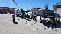 Finding the Sweet Spot in Sewer Line Cleaning A sewer line cleaning demonstration.