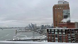 A view of a Manhattan apartment building.